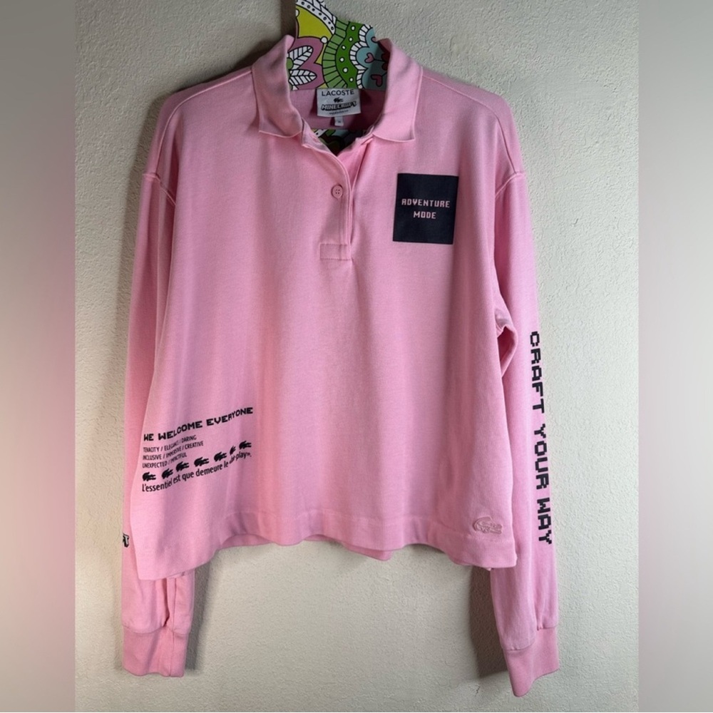 Lacoste Pink Long Sleeve Tee